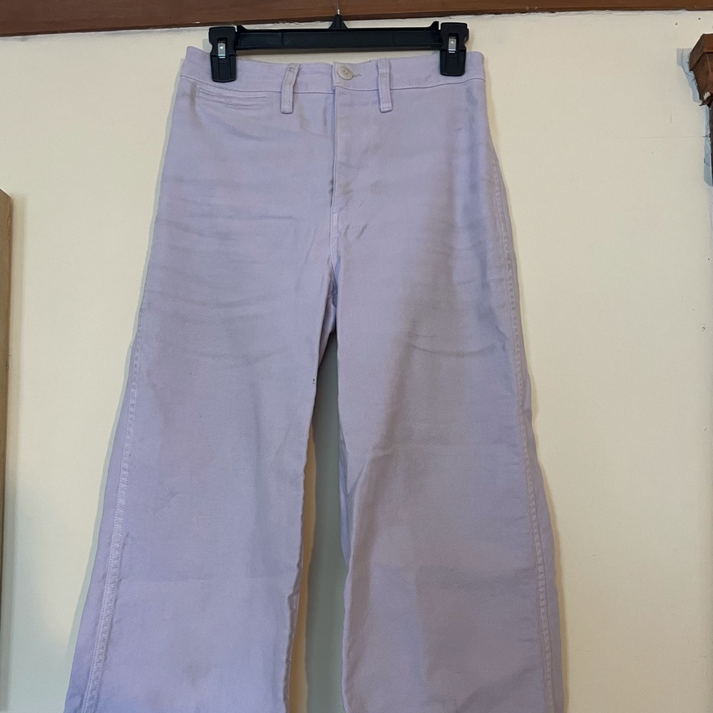 Madewell wide leg lavender jeans